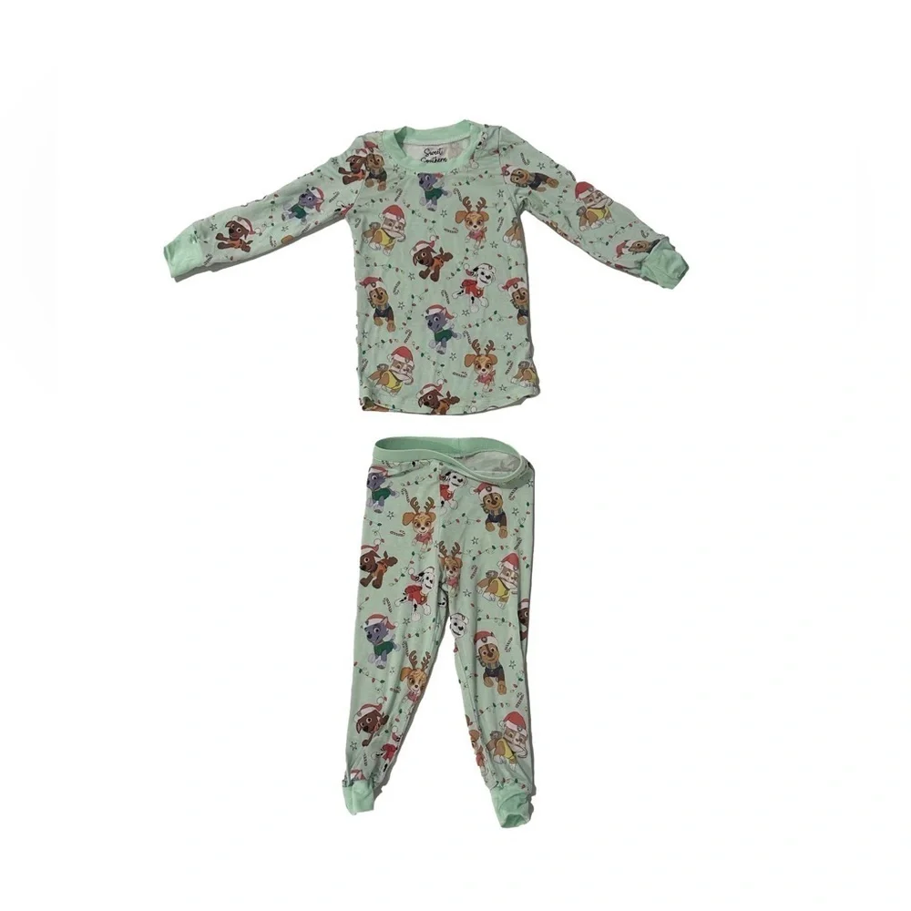 Sweet Southern Oak Paw Patrol Christmas Pajamas Size 18-24 Months